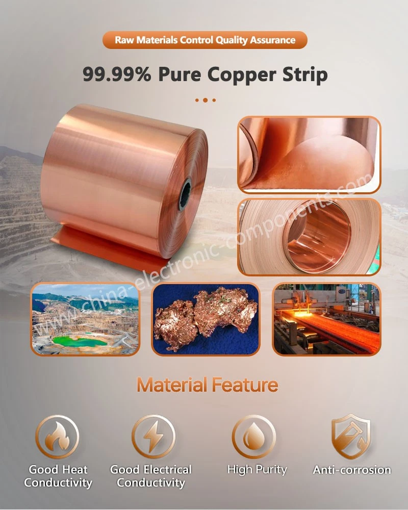 9999 Pure Copper Strip for Standard Nickel Plating Flat Busbar 9999 Pure Copper Strip for Standard Nickel Plating Flat Busbar