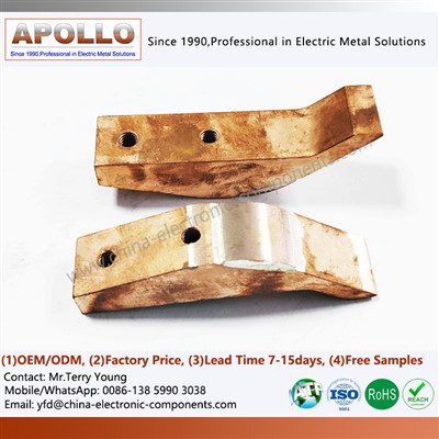 Gesoldeerde elektrische contacten